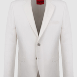 Giacca in misto lino 50559674 10278166 01 102 HUGO White 