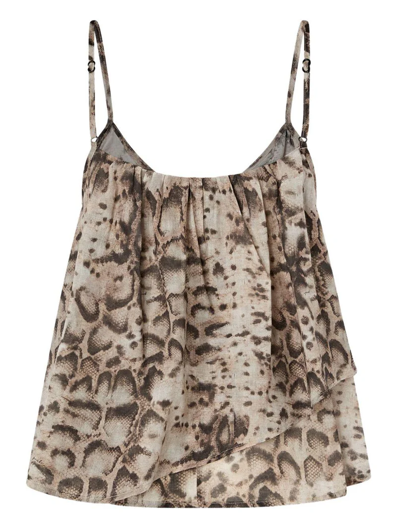 Top stampato 106868A3AP CZ9 PINKO Beige/nero 