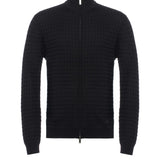 Cardigan con zip in lana merinos EM003503 AF14113 UC001 EMPORIO ARMANI Black 