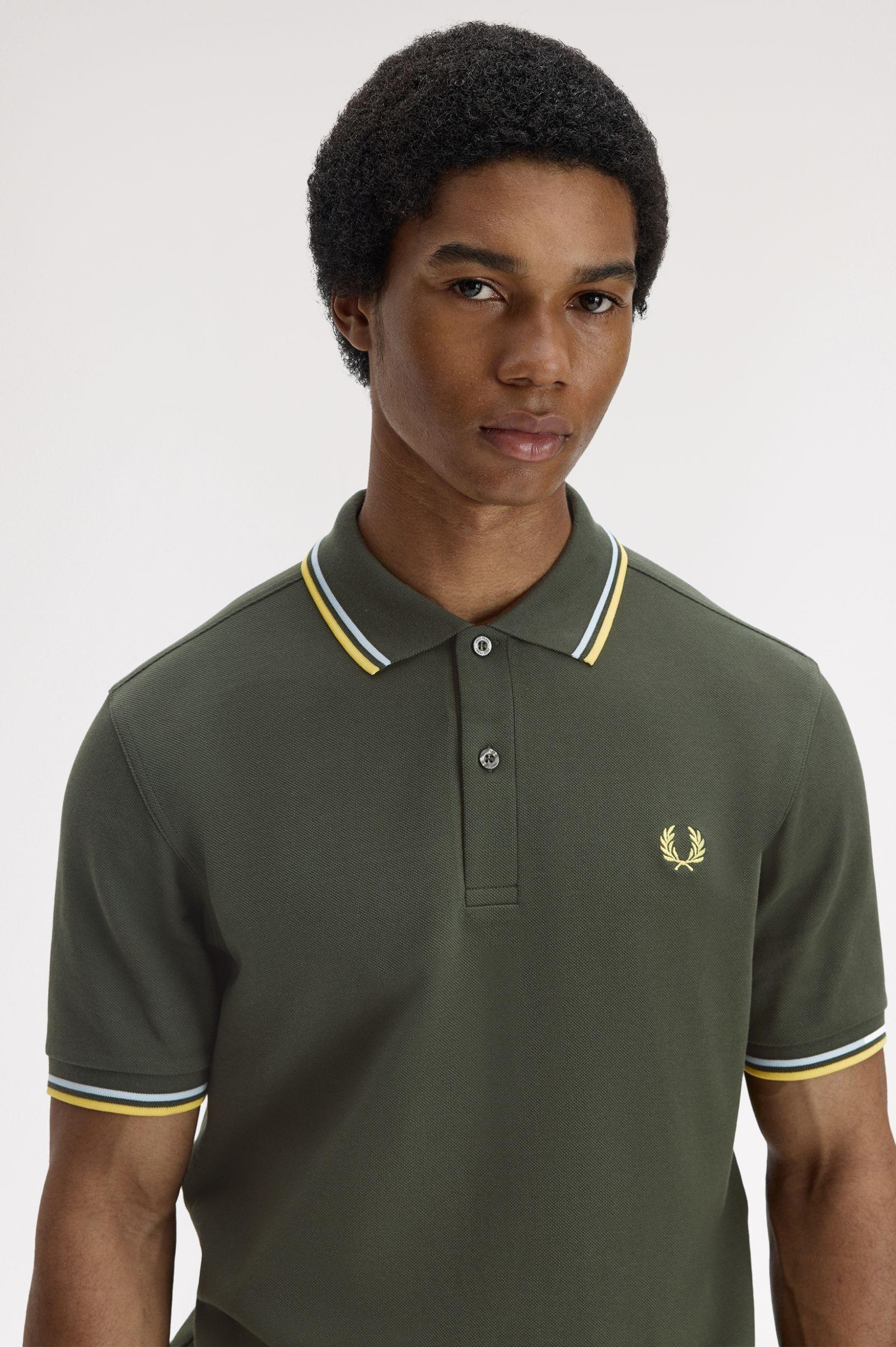 Polo manica corta M3600 05B FRED PERRY Hntngr/lgic/lmnb 