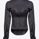 Camicia in satin di seta 100612ZR64 Z99 PINKO Black 