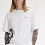 T-Shirt manica corta M2440 129 FRED PERRY Snow white 