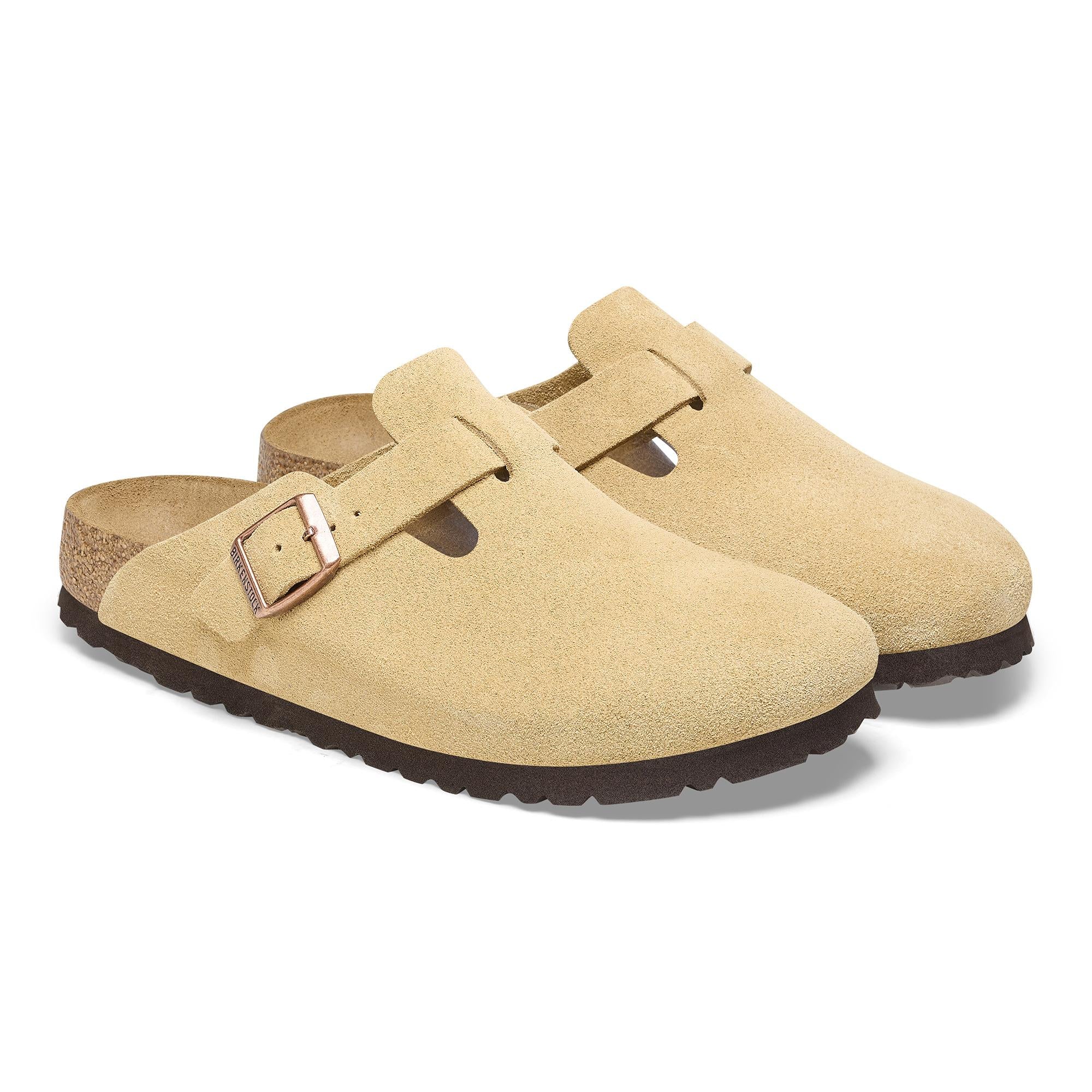 Ciabatta in pelle scamosciata BOSTON 1026164 CREAM BIRKENSTOCK Cream 