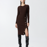 Maglia girocollo in cannetè di lana 104020A15S M28 PINKO Testa di moro 