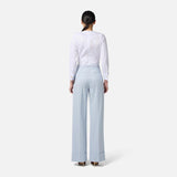 Body in popeline di cotone con dettagli smoking CB00256E2 100 ELISABETTA FRANCHI Bianco 