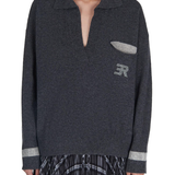 Maglia in lana D47EM022EO4 MFA98 ERMANNO FIRENZE Antracite 