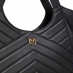 Borsa in pelle 104536A2AO Z99Q PINKO Nero-antique gold 
