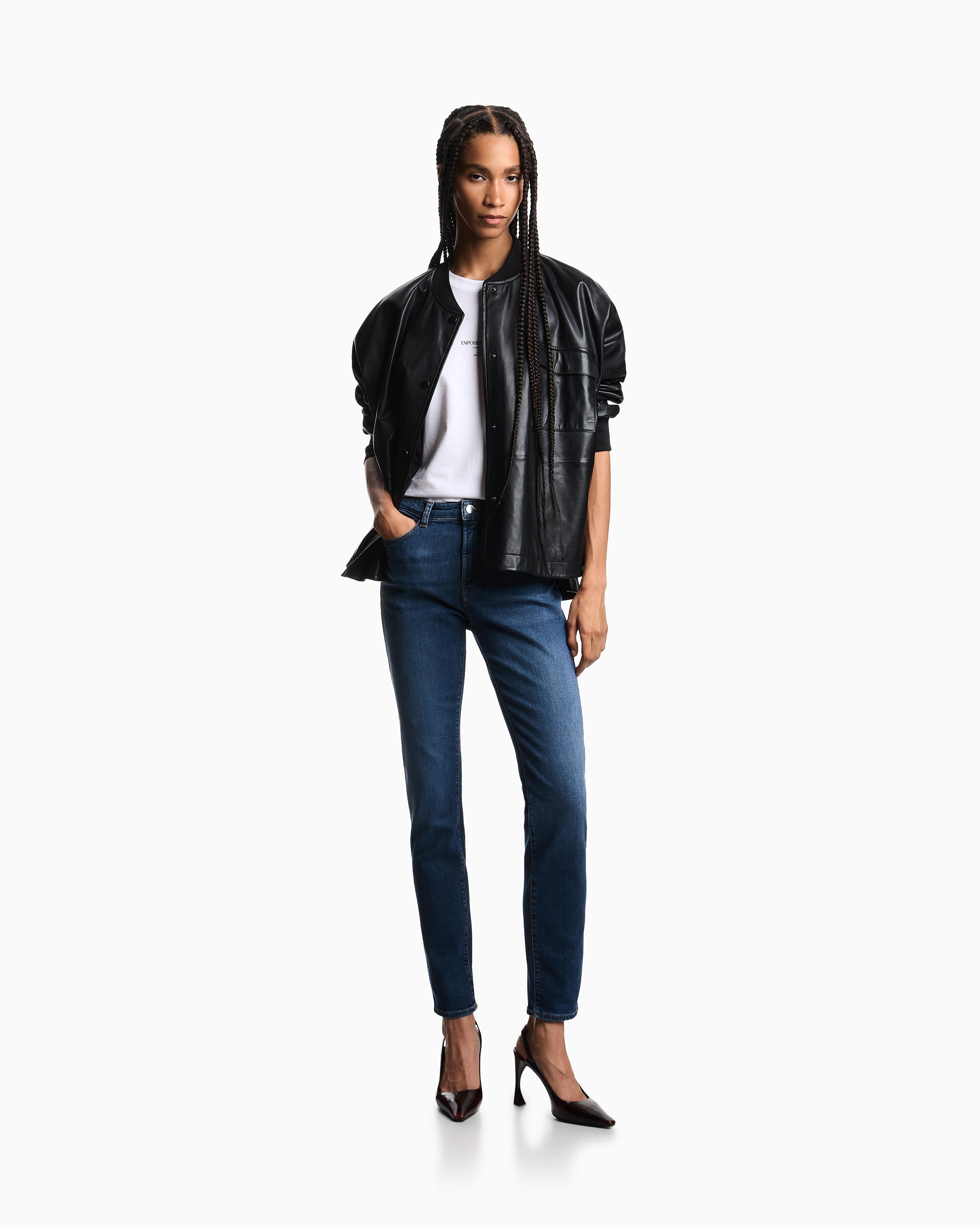 Jeans elasticizzato vestibilità skinny EW000205 AF17030 MB001 EMPORIO ARMANI Blue denim 