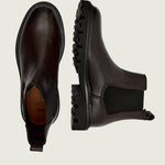 Stivali in pelle 50552573 10266544 01 205 BOSS Dark brown 