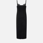 Abito midi aderente con ricamo gioiello 106637A31P Z99 PINKO Nero limousine 