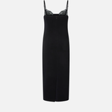 Abito midi aderente con ricamo gioiello 106637A31P Z99 PINKO Nero limousine 