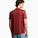 T-shirt in jersey misto lyocell con logo effetto 3D EM002838 AF10761 U5035 EMPORIO ARMANI Red ochre 