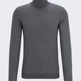 Maglia collo alto in lana merinos 50468262 10241489 01 030 BOSS Medium grey 