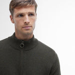 Maglia con mezza zip MKN0837 MKN OL91 BARBOUR Oliva 