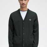 Cardigan in misto lana K9551 Q20 FRED PERRY Night green 