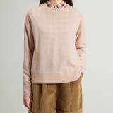 Maglia girocollo in misto lana vergine e cashmere CFWWKN2025FRUF5067 4415 WOOLRICH Silver peony 