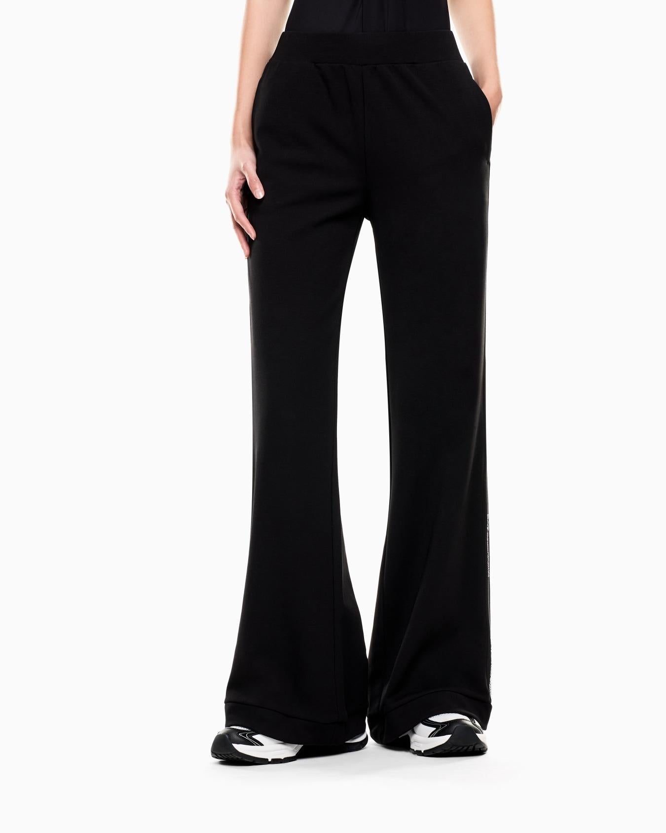 Pantaloni in jersey di cotone e modal 7W000961 AF12501 UC0001 EA7 Black 