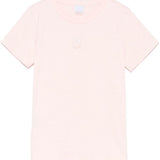 T-shirt maniche corte logo ricamato 100355A2HN N38 PINKO Rosa-castano pallido 