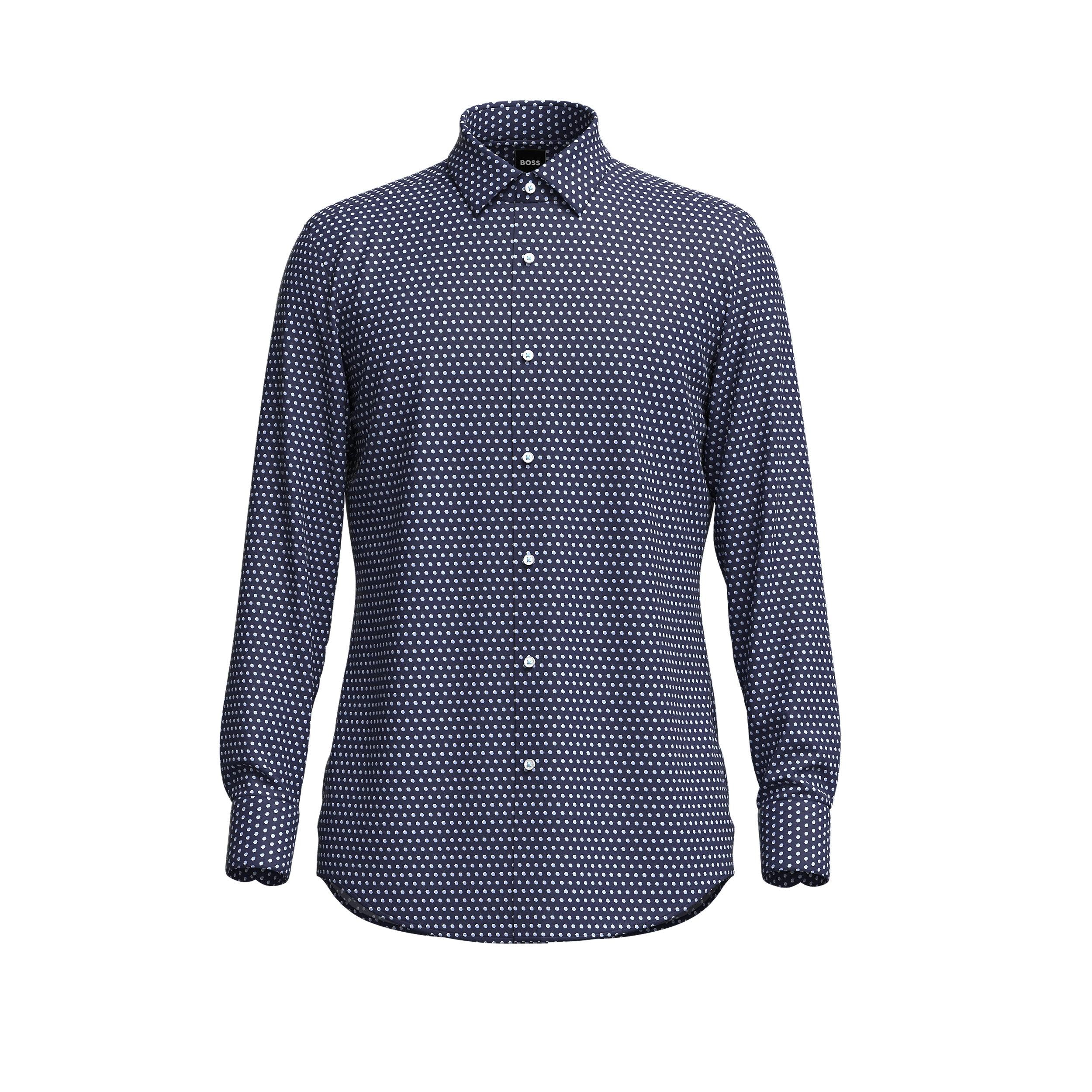 Camicia H-Hank-s-kent-c1-232 50502608 10253022 01 410 BOSS Navy 