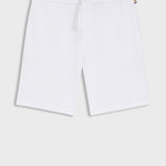 Bermuda in misto cotone con logo ricamato 50535884 10269584 01 100 BOSS White 