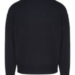 Maglia girocollo con aquila ricamata 6R1MXP 1MMAZ F558 EMPORIO ARMANI Dark grey 