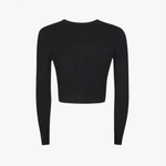 Cardigan in maglia a micro-trecce MK88B61E2 110 ELISABETTA FRANCHI Nero 