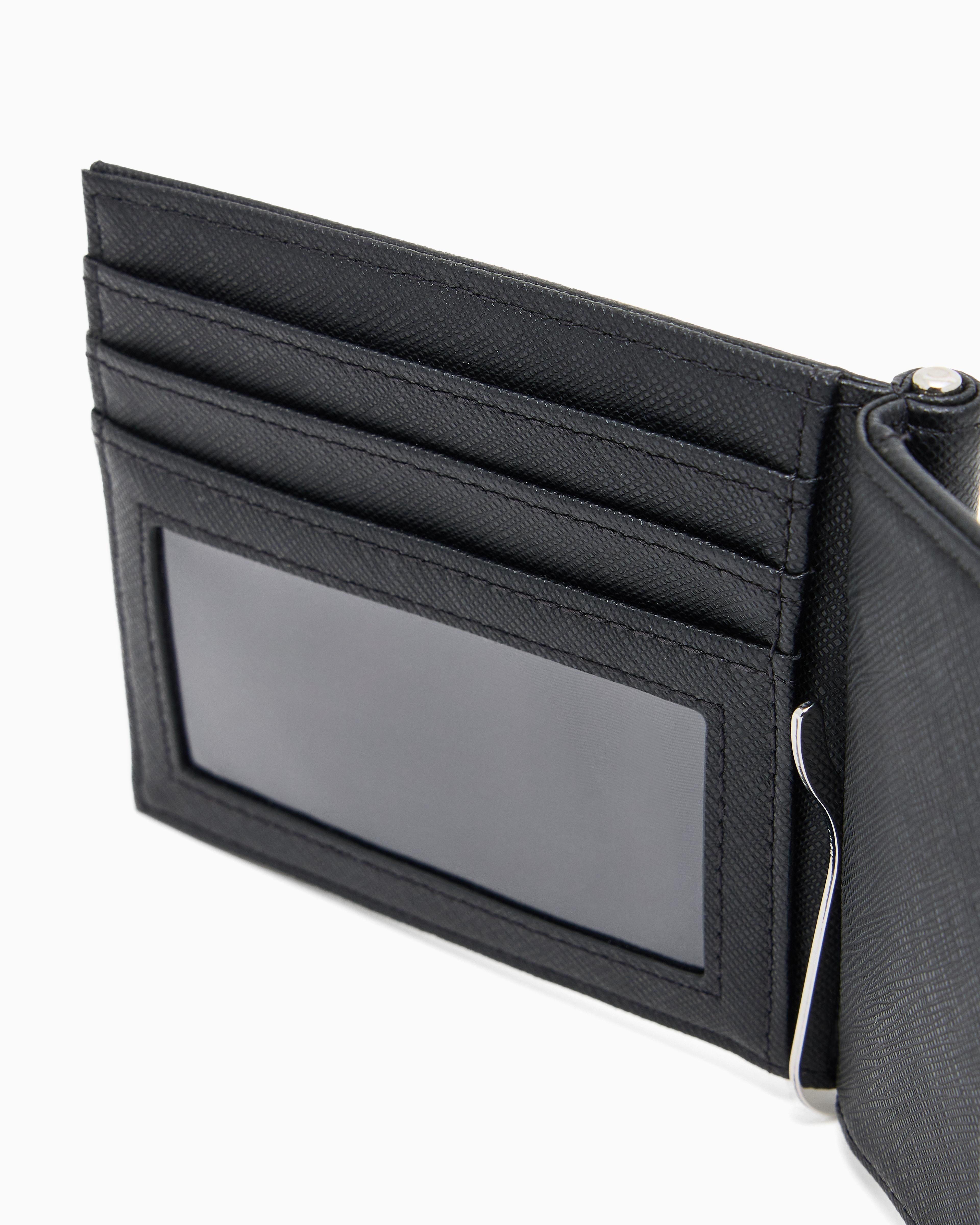 Portafoglio il pelle effetto saffiano Y4R502 Y138E 81072 EMPORIO ARMANI Black 