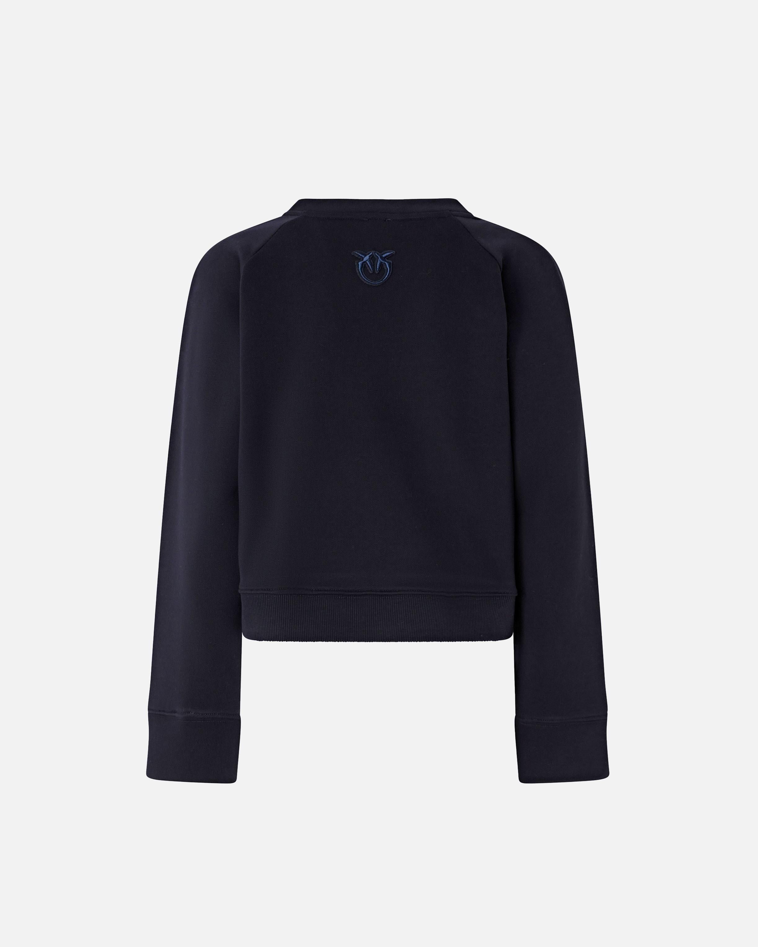 Felpa girocollo 105613A2TC G82 PINKO Blu tenebra 