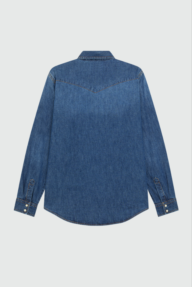 Camicia in denim stone washed RRU400 CP20 2798 0999 ROY ROGER'S Denim 