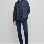 Polo slim fit in piquè di cotone 50468576 10203439 01 402 BOSS Dark blue 
