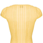 Maglia smanicata 104773A1ND C43 PINKO Giallo canna dindia 