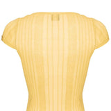 Maglia smanicata 104773A1ND C43 PINKO Giallo canna dindia 