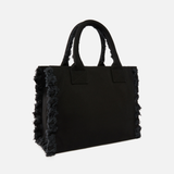 Borsa shopper media in canvas 106673A3A4 Z99 PINKO Black 