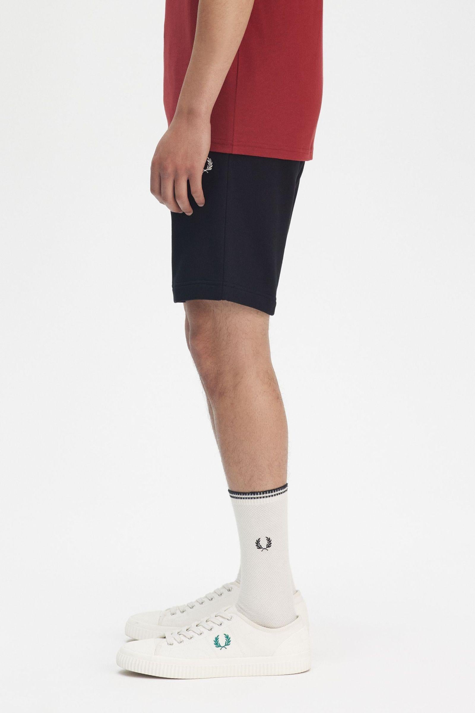 Bermuda in felpa di cotone S8505 102 FRED PERRY Black 