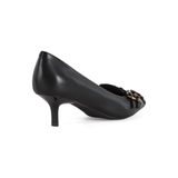 Decollettè in pelle con borchie SD036P001 Z99 PINKO Black 