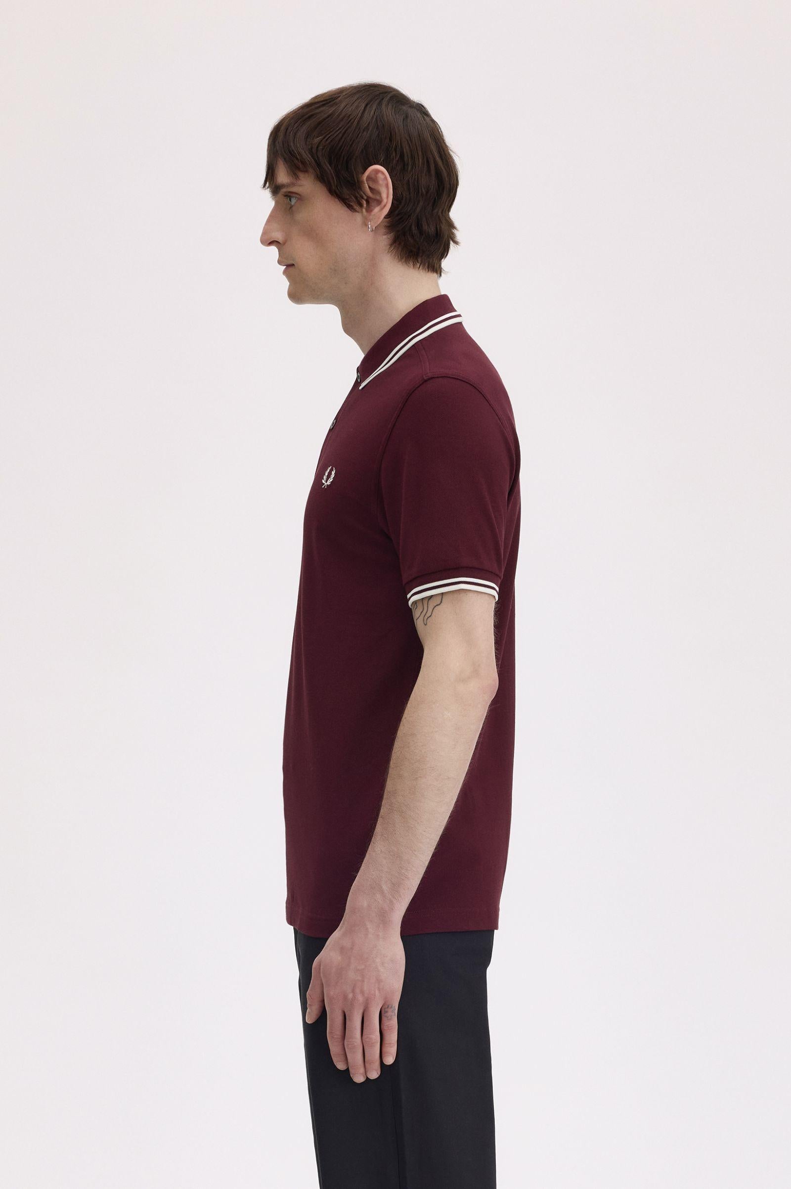 Polo manica corta M3600 597 FRED PERRY Oxblood 
