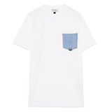 T-Shirt manica corta con taschino RRU90171 CA16 0111 C0014 ROY ROGER'S Optic white 