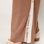 Pantalone con banda laterale logata KP74S61E2 727 ELISABETTA FRANCHI Argilla/burro 