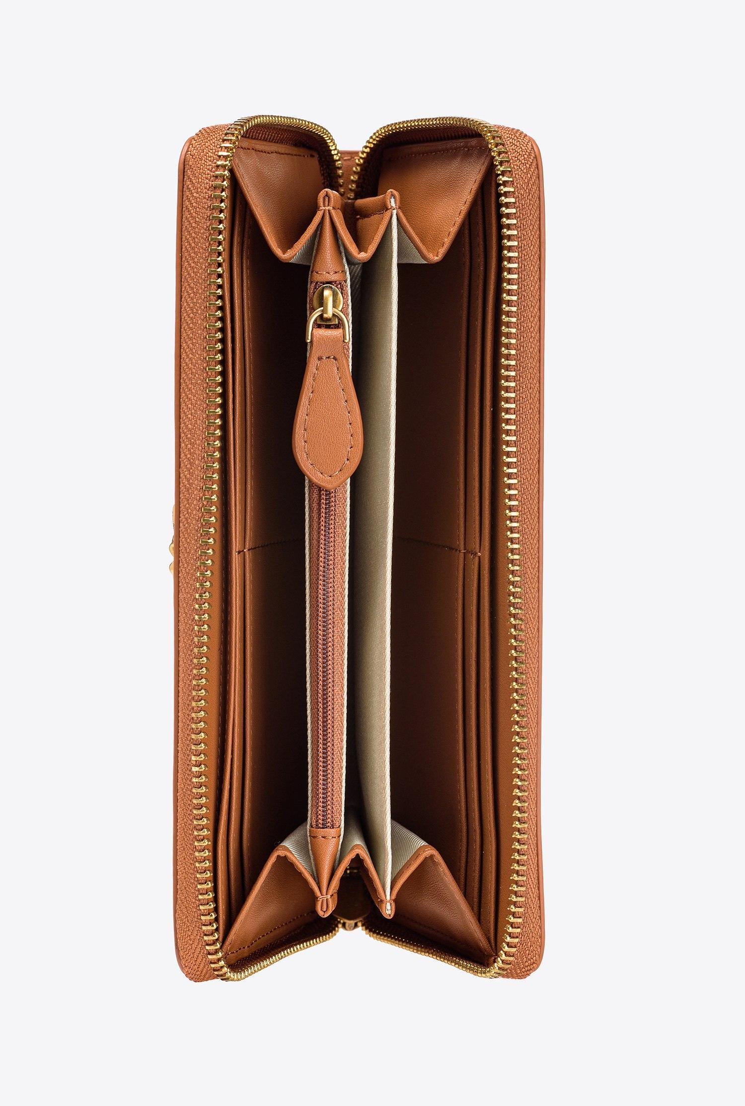Portafoglio in pelle Taylor 1P22XFY5H7 L58Q PINKO Cuoio 