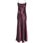 Abito slipdress lungo in satin 106587A1Y5 R57 PINKO Bordeaux-degustaz. vino 