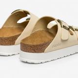 Ciabatta in pelle scamosciata ARIZONA PLATFORM 1026924 ECRU BIRKENSTOCK Ecru 