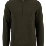 Maglia con mezza zip MKN0837 MKN OL91 BARBOUR Oliva 