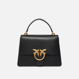 Borsa in pelle 100066A0F1 Z99Q PINKO Nero-antique gold 