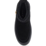 Stivaletto in pelle scamosciata con pelliccia SS0105P055 Z99 PINKO Black 