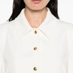 Giacca in con bottoni dorati 105784A24C Z05 PINKO Bianco-biancaneve 