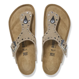 Infradito in pelle scamosciata GIZEH RIVET 1029388 TAUPE BIRKENSTOCK Taupe 