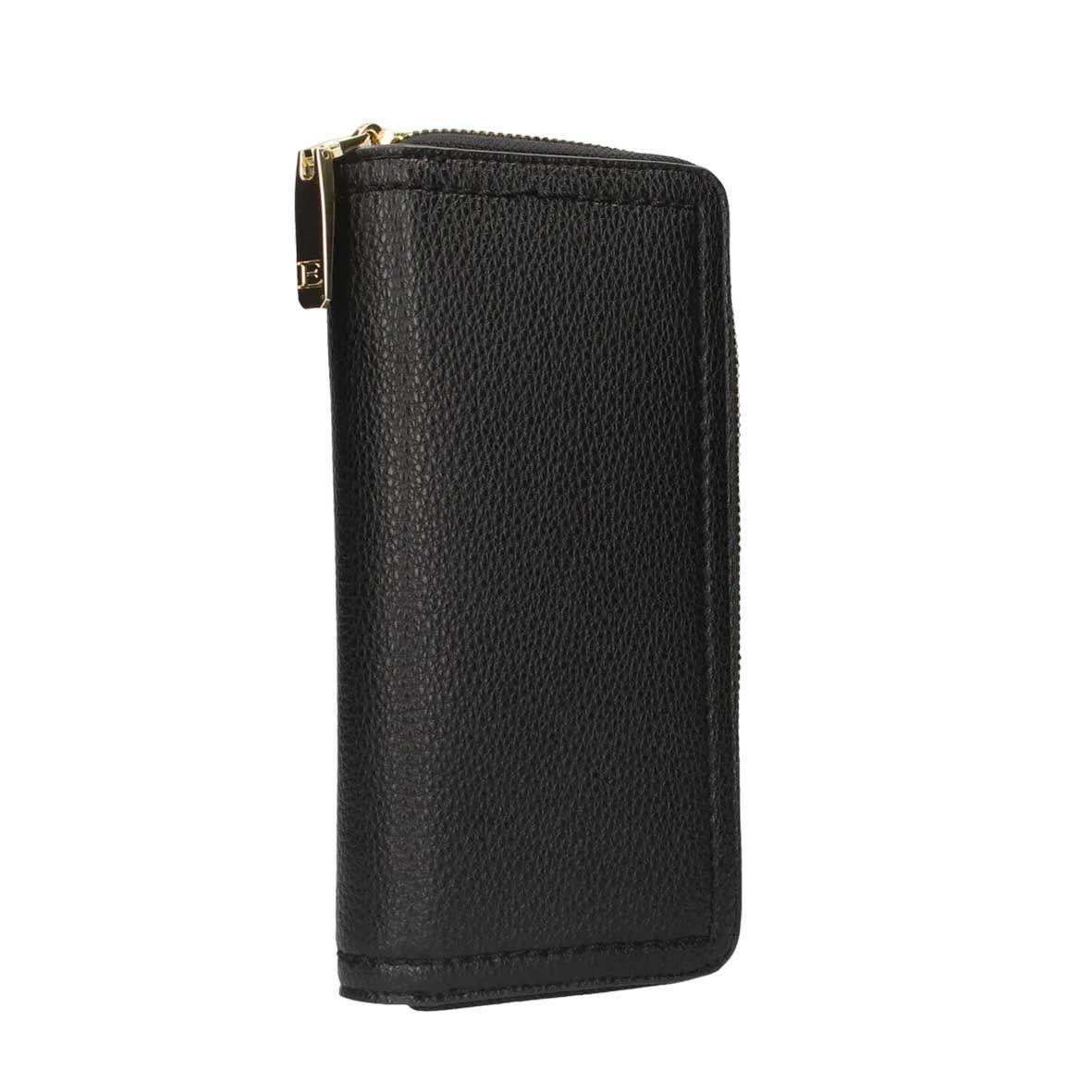 Portafoglio in ecopelle con zip 12600371 293 ERMANNO FIRENZE Black 