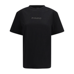 T-Shirt manica corta 105526A33S Z99 PINKO Nero limousine 
