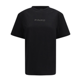 T-Shirt manica corta 105526A33S Z99 PINKO Nero limousine 