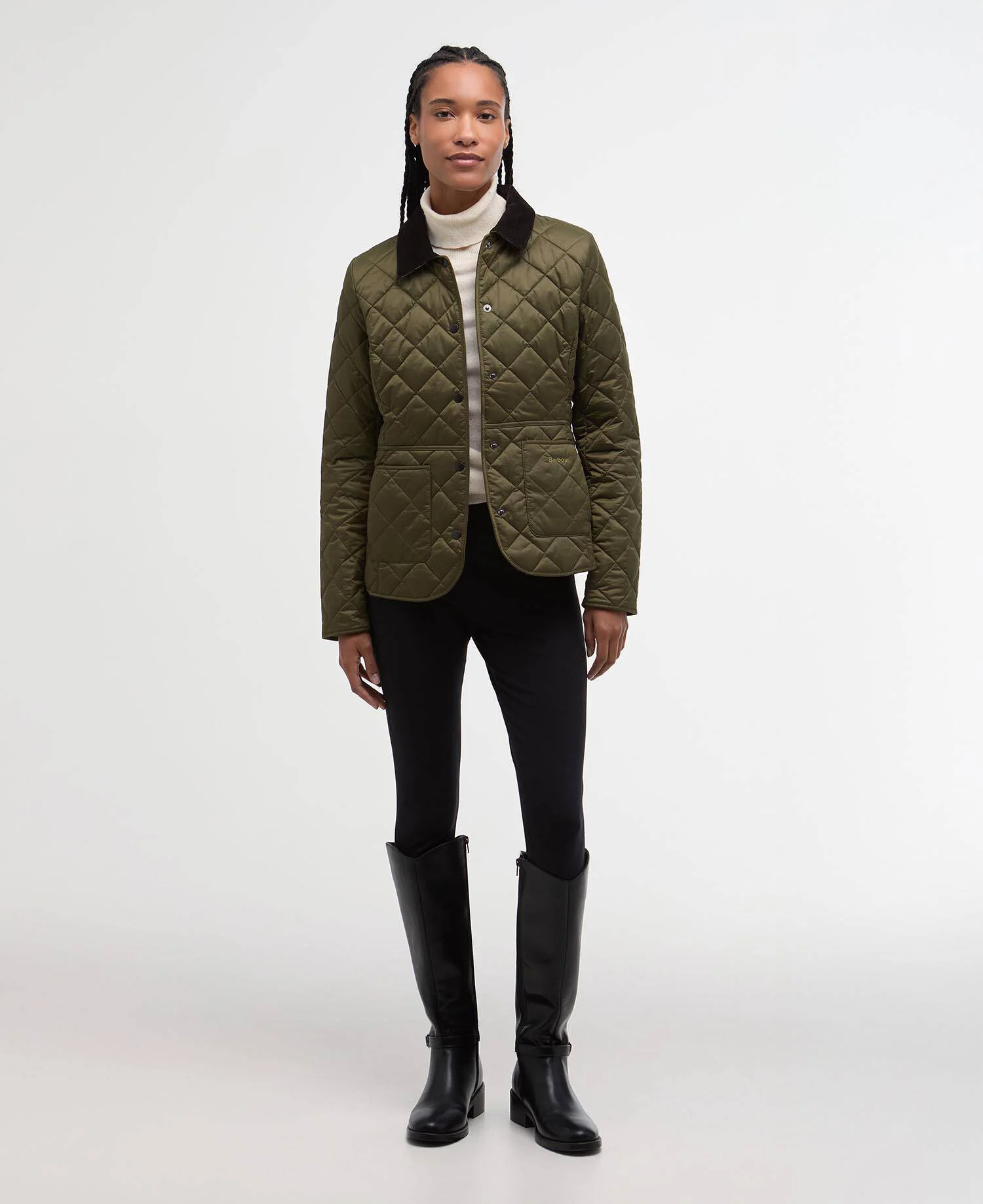 Giacca trapuntata LQU1012 LQU OL51 BARBOUR Olive/pale pink 